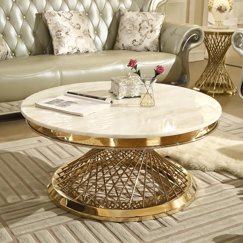 Monochrome Swirl Coffee Tray Table main image 1